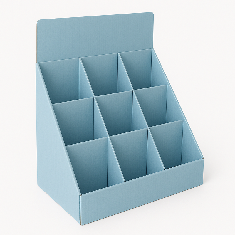 Blue and Pink Nine Pocket Card Display